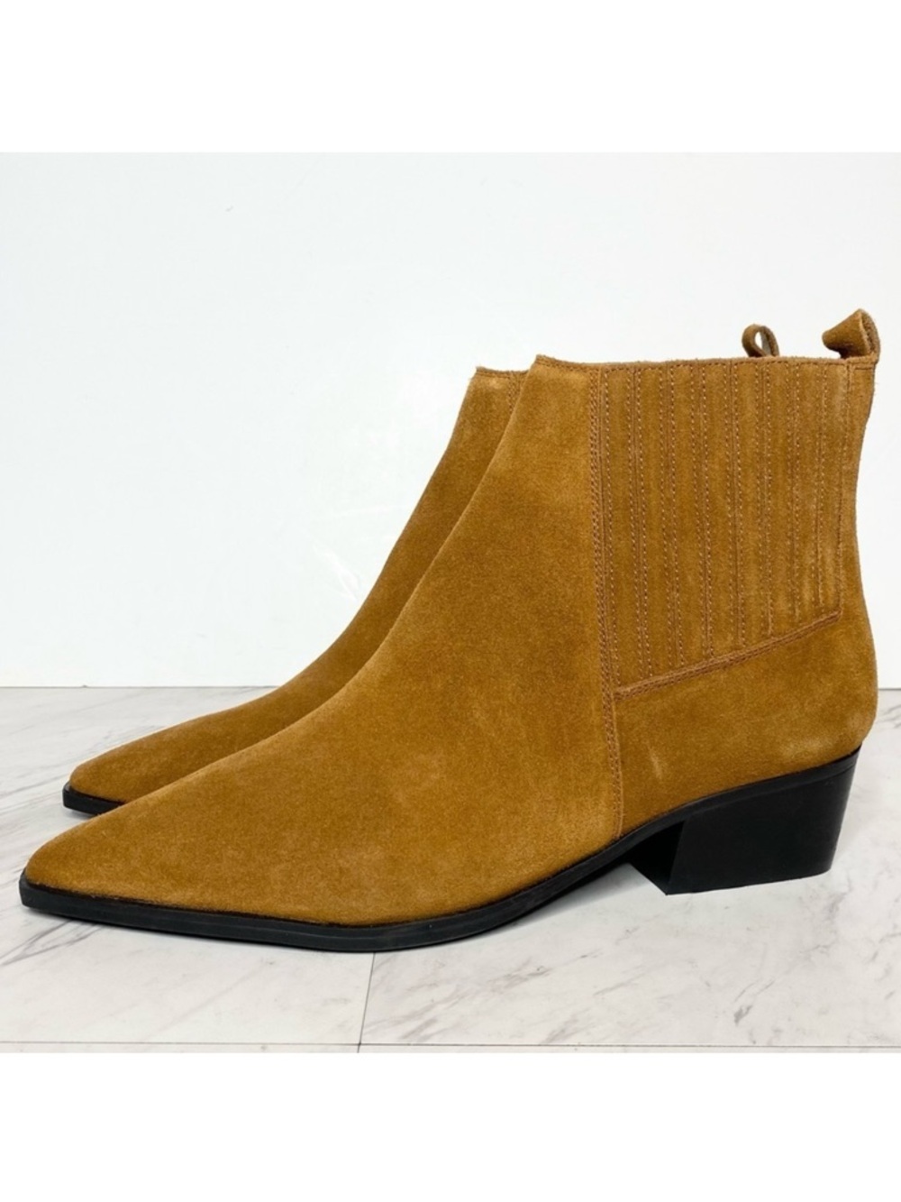 Marc Fisher Yarita Brown Suede Bootie 11M